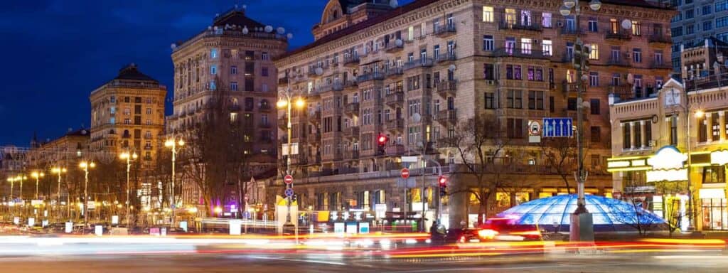 Calle Khreshchatyk en Kiev