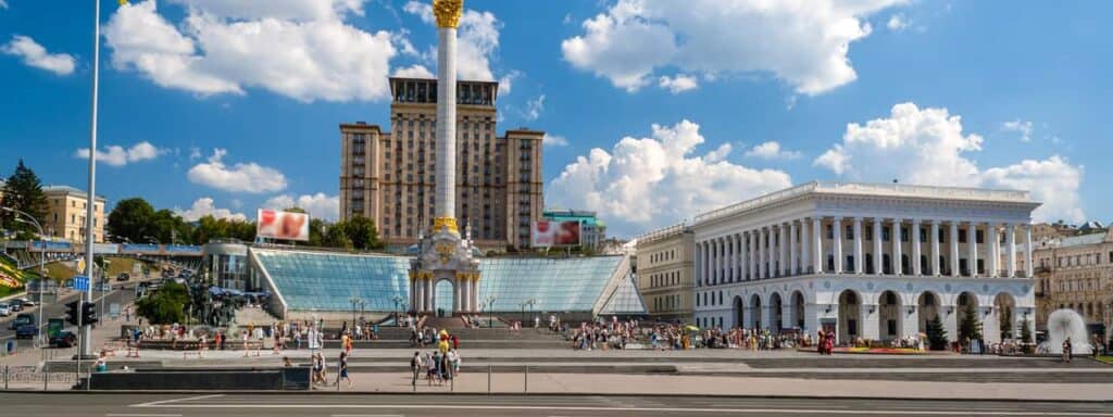 Plaza de la Independencia en Kiev - Maidan